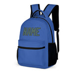 Custom Sky Blue Blue Green Kids Backpack