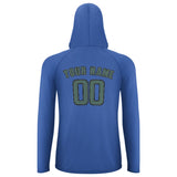 Custom Sky Blue Blue Green UV-Hoodie