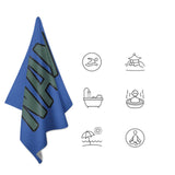 Custom Sky Blue Blue Green Beach Towel