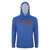 Custom Sky Blue Copper Rose UV-Hoodie