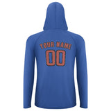 Custom Sky Blue Copper Rose UV-Hoodie
