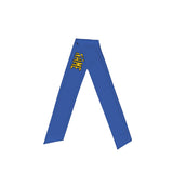 Custom Sky Blue Gold Headband