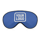 Custom Sky Blue White Sleep Mask