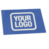 Custom Sky Blue White Flag