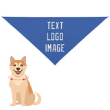 Custom Sky Blue White Pet Scarf