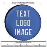 Custom Sky Blue White Truck Tires