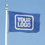 Custom Sky Blue White Flag