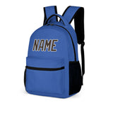Custom Sky Blue Brown Kids Backpack