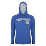Custom Sky Blue Gray UV-Hoodie