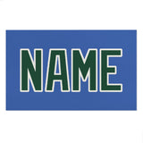 Custom Sky Blue Green Beach Towel