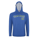 Custom Sky Blue Green UV-Hoodie