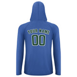 Custom Sky Blue Green UV-Hoodie