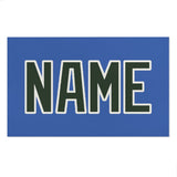 Custom Sky Blue Dark Green Beach Towel