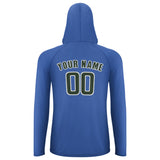 Custom Sky Blue Dark Green UV-Hoodie