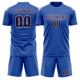 Custom Sky Blue Purple Soccer Jersey