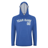 Custom Sky Blue Light Blue UV-Hoodie