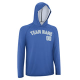 Custom Sky Blue Light Blue UV-Hoodie