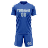 Custom Sky Blue Light Blue Soccer Jersey