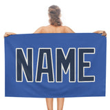 Custom Sky Blue Blue Beach Towel