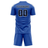 Custom Sky Blue Blue Soccer Jersey