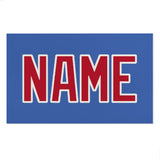 Custom Sky Blue Red Beach Towel