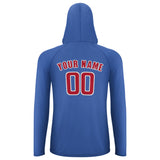 Custom Sky Blue Red UV-Hoodie
