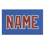 Custom Sky Blue Coral Red Beach Towel