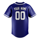 Custom Sky Blue & White Colors Design Sports Baseball Jersey
