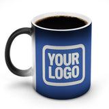 Custom Sky Blue White Magic Mug