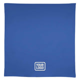 Custom Sky Blue White Square Table Cloth