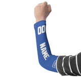 Custom Sky Blue White Arm Sleeve