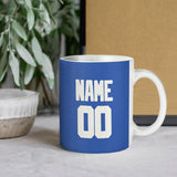 Custom Sky Blue White Mug