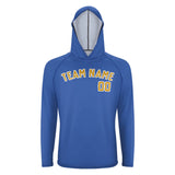 Custom Sky Blue Yellow UV-Hoodie