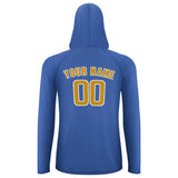 Custom Sky Blue Yellow UV-Hoodie
