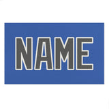 Custom Sky Blue Dark Grey Beach Towel