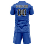 Custom Sky Blue Dark Grey Soccer Jersey