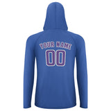 Custom Sky Blue Light Purple UV-Hoodie