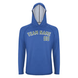 Custom Sky Blue Blue Green UV-Hoodie