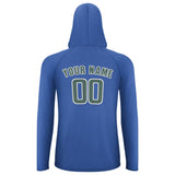 Custom Sky Blue Blue Green UV-Hoodie