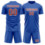 Custom Sky Blue Copper Rose Soccer Jersey