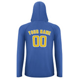 Custom Sky Blue Gold UV-Hoodie