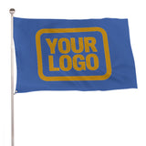 Custom Sky Blue Yellow Flag