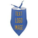 Custom Sky Blue Yellow Pet Scarf