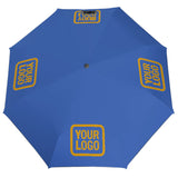 Custom Sky Blue Yellow Automatic Umbrella