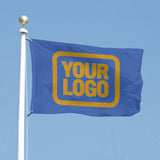 Custom Sky Blue Yellow Flag