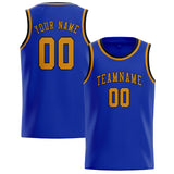 Custom Sky Blue & Yellow Colors Design Sports Basketball Jersey