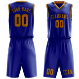 Custom Sky Blue Yellow Basketball Set