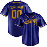 Custom Sky Blue & Yellow Colors Design Sports Baseball Jersey