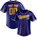 Custom Sky Blue & Yellow Colors Design Sports Baseball Jersey