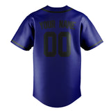 Custom Sky Blue & Dark Grey Colors Design Sports Baseball Jersey